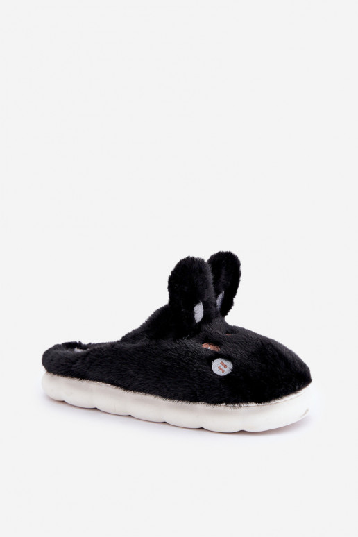 Zapatillas con temática de conejo en color negro Onjtatasha