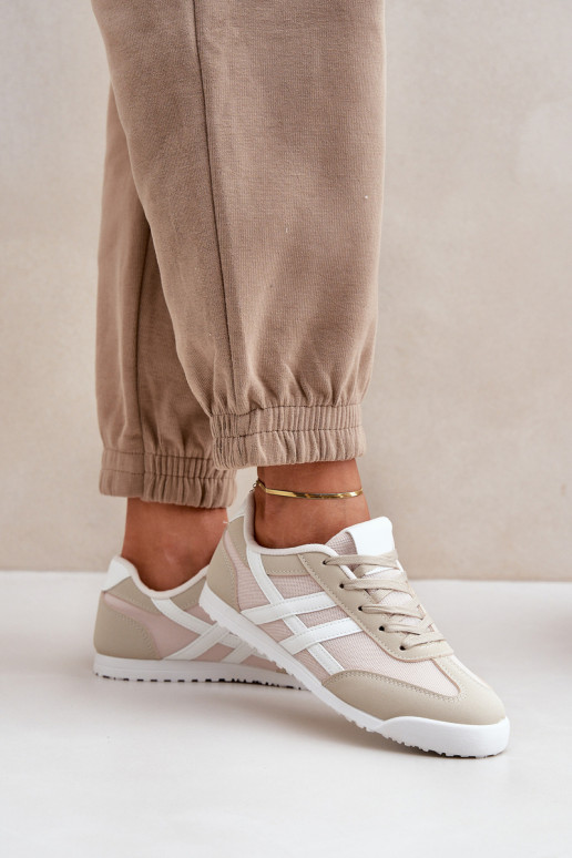 Bajo Zapatillas Zapatos de ocio beige Eezore