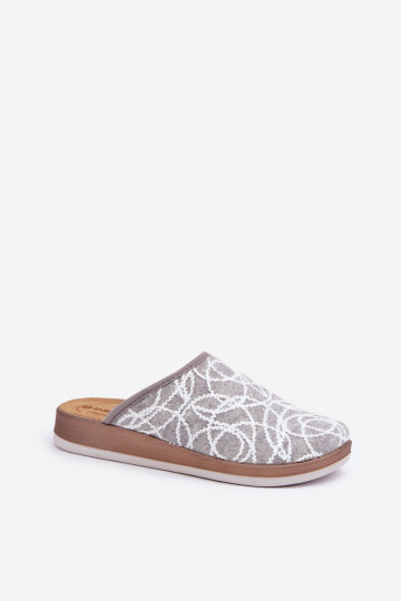 pantuflas brillantes para mujer Inblu CT000028 color gris 2
