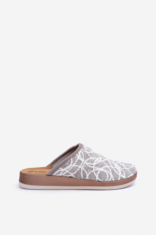 pantuflas brillantes para mujer Inblu CT000028 color gris