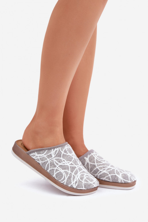 pantuflas brillantes para mujer Inblu CT000028 color gris