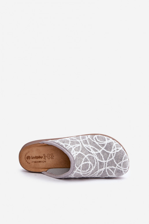 pantuflas brillantes para mujer Inblu CT000028 color gris
