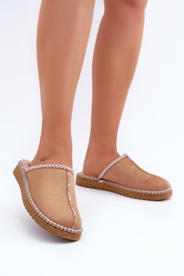 zapatos hecho en casa Zapatillas Z Haftem Femenino Inblu EY000028 color marrón