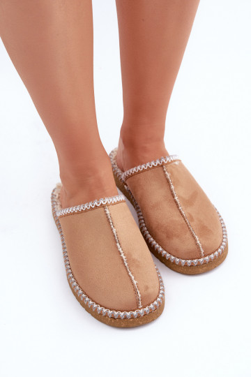 zapatos de casa pantuflas Z Haftem para mujer Inblu EY000028 color marrón 2