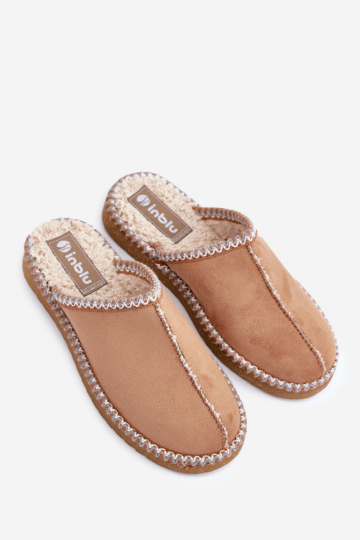zapatos de casa pantuflas Z Haftem para mujer Inblu EY000028 color marrón