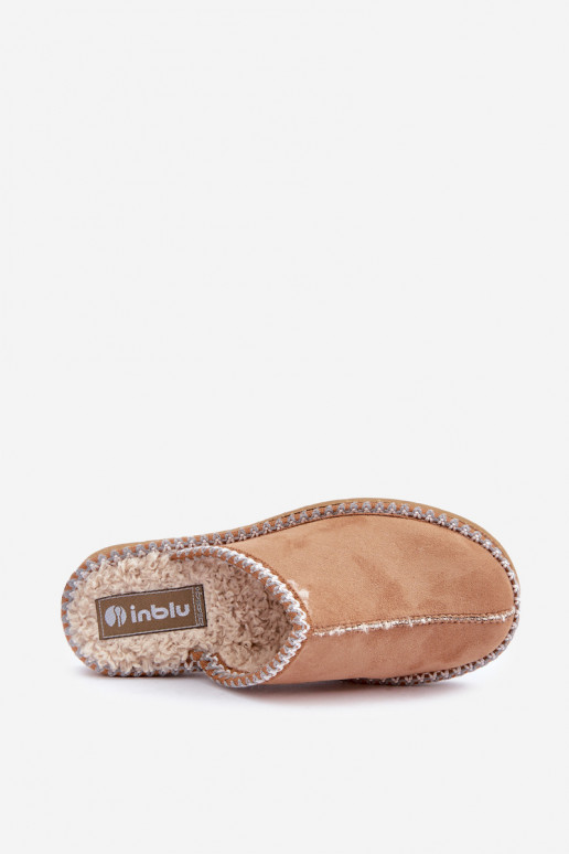 zapatos de casa pantuflas Z Haftem para mujer Inblu EY000028 color marrón