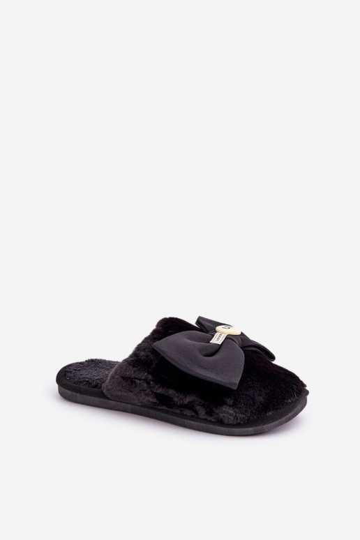 Zapatillas de mujer con forro de piel I Lankas color negro Olfedi