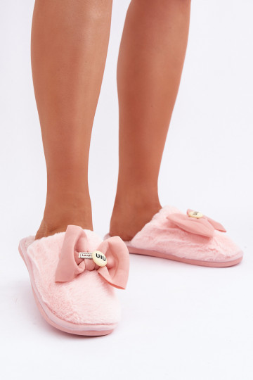 Zapatillas Femenino con un abrigo de piel I Arco color rosa Olfedi 2