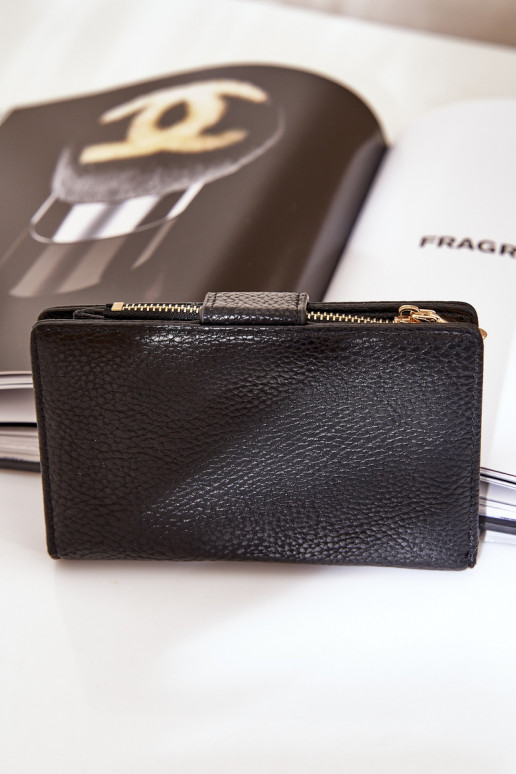 Cartera de mujer de eco piel color negro Isamille