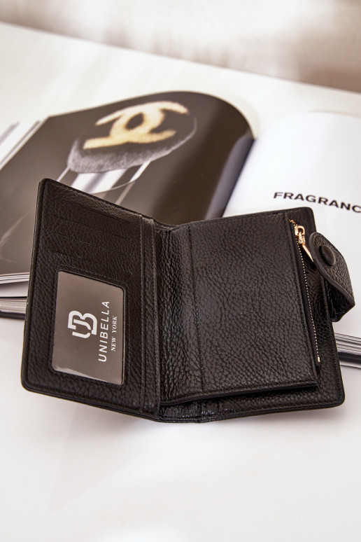 Cartera de mujer de eco piel color negro Isamille