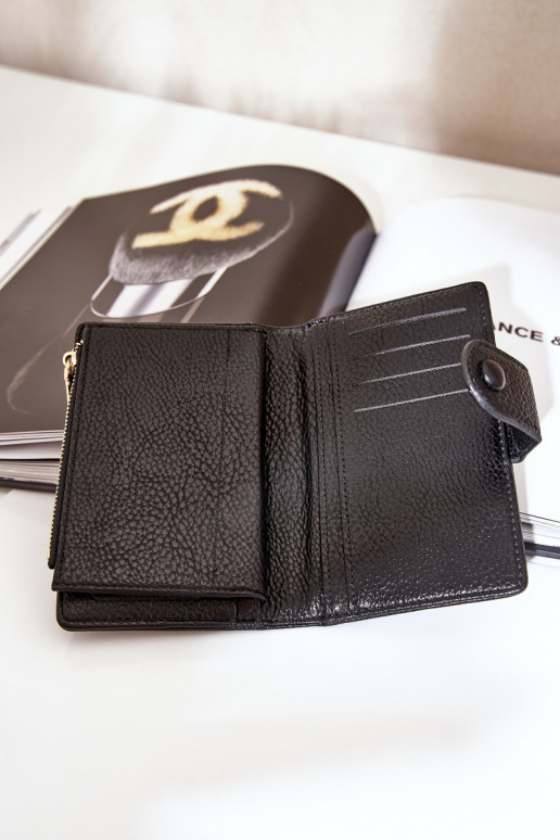 Cartera de mujer de eco piel color negro Isamille