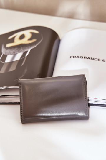 Cartera de mujer laqueada color gris oscuro Rahner 2
