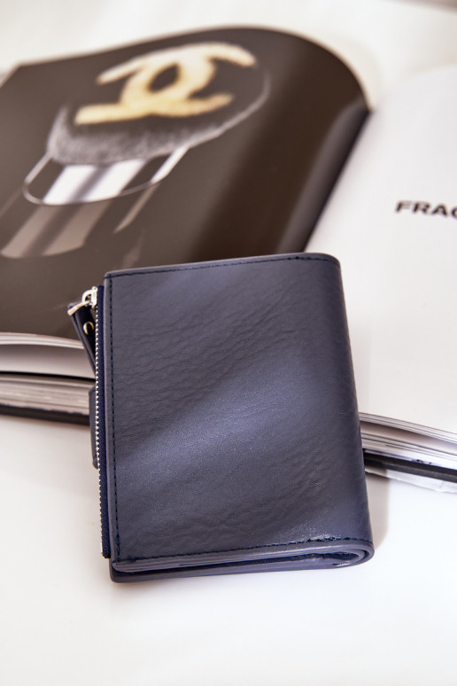 Cartera de mujer de eco piel color azul marino Jezorea