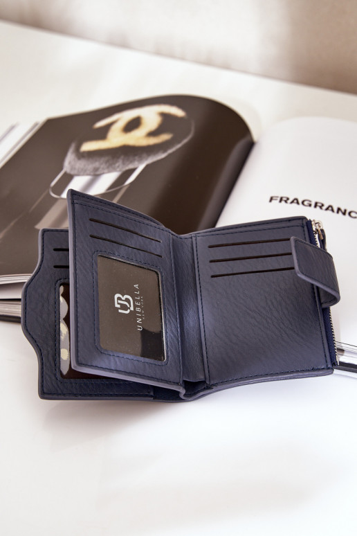 Cartera de mujer Eko Cuero azul oscuro Jezorea