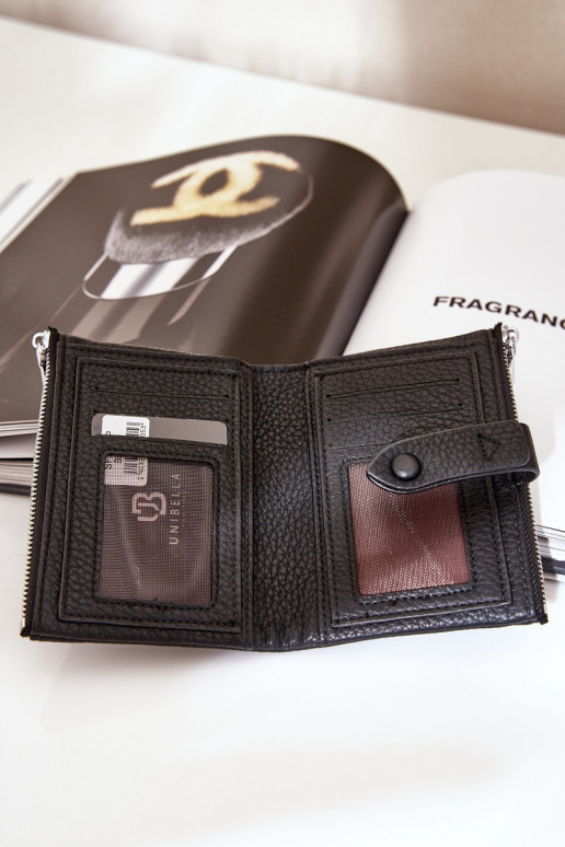 Eko Cuero Cartera de mujer de color negro Bronica