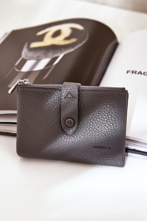 Eko Cuero Cartera de mujer gris oscuro Bronica