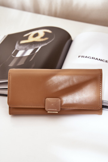 Eko Cuero Gładki Cartera de mujer Oscurobeige Erolia