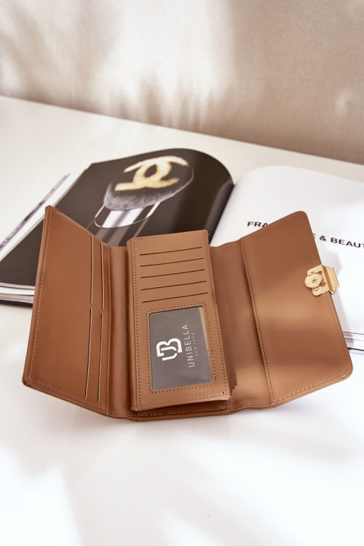 Eko Cuero Gładki Cartera de mujer Oscurobeige Erolia