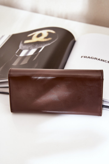 Eko Cuero Gładki Cartera de mujer CzekoladoAy Erolia 2