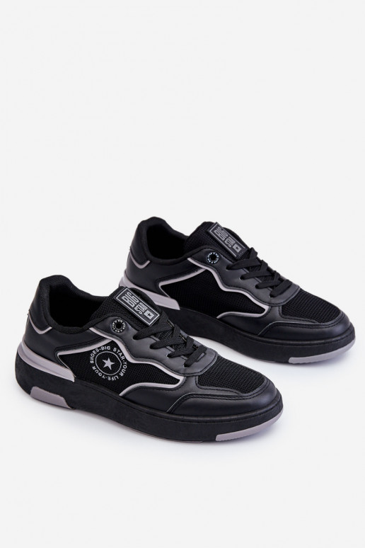 Femenino Estilo deportivo zapatos Big Star LL274443 Negro y-color gris Femenino Estilo deportivo zapatos Big Star LL274443 Negro y-color gris