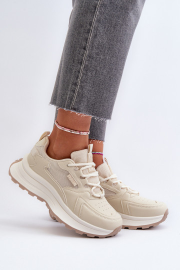 Zapatillas modelo zapatos. Femenino HI-POLY SYSTEM Big Star NN274A105 beige 2