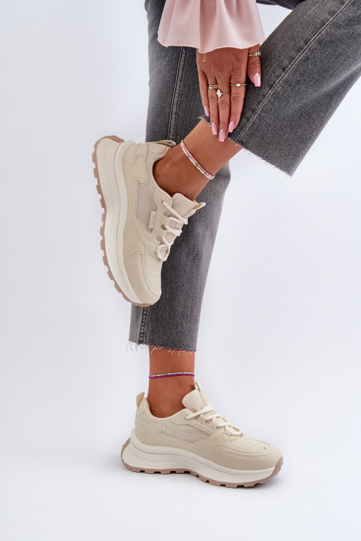 Zapatillas modelo zapatos. Femenino HI-POLY SYSTEM Big Star NN274A105 beige Zapatillas modelo zapatos. Femenino HI-POLY SYSTEM Big Star NN274A105 beige