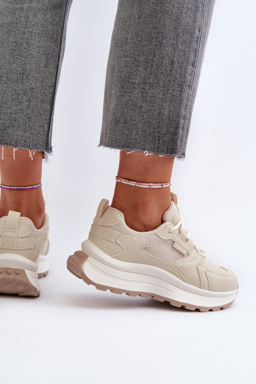 Zapatillas modelo zapatos. Femenino HI-POLY SYSTEM Big Star NN274A105 beige Zapatillas modelo zapatos. Femenino HI-POLY SYSTEM Big Star NN274A105 beige