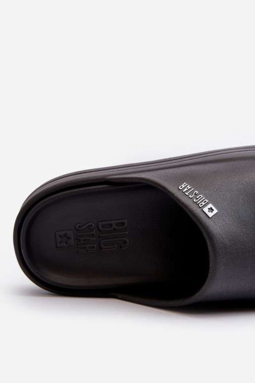 Zuecos de mujer con plataforma Big Star NN274A037 en color negro