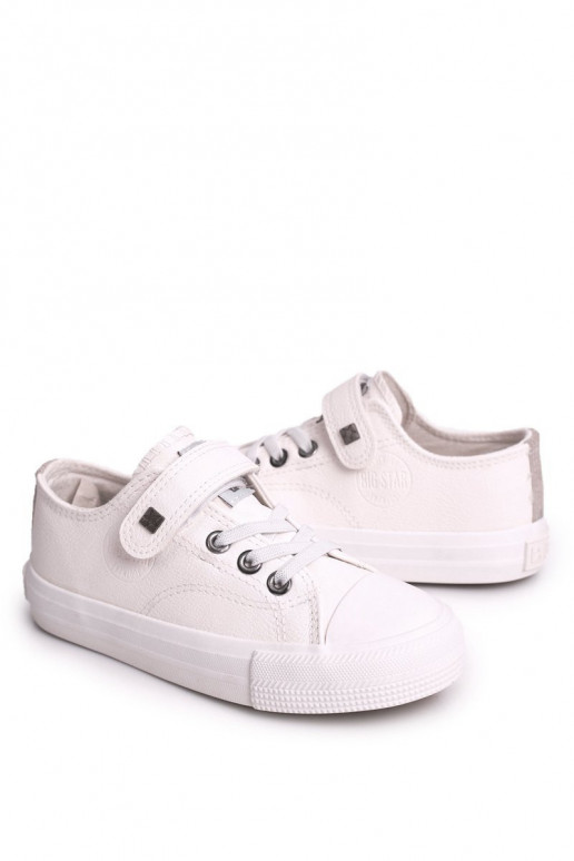 Infantil Piel zapatos casuales BIG STAR EE374035 el color blanco