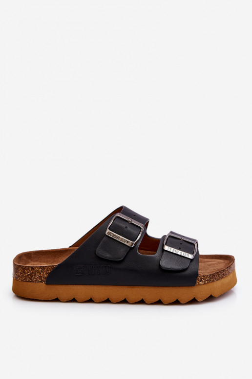 Chanclas clásicas para mujer Big Star LL274477 en color negro