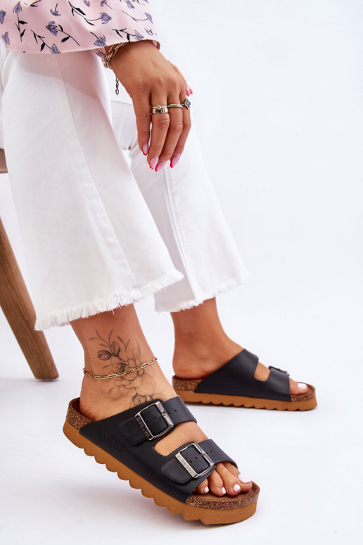 Chanclas clásicas para mujer Big Star LL274477 en color negro