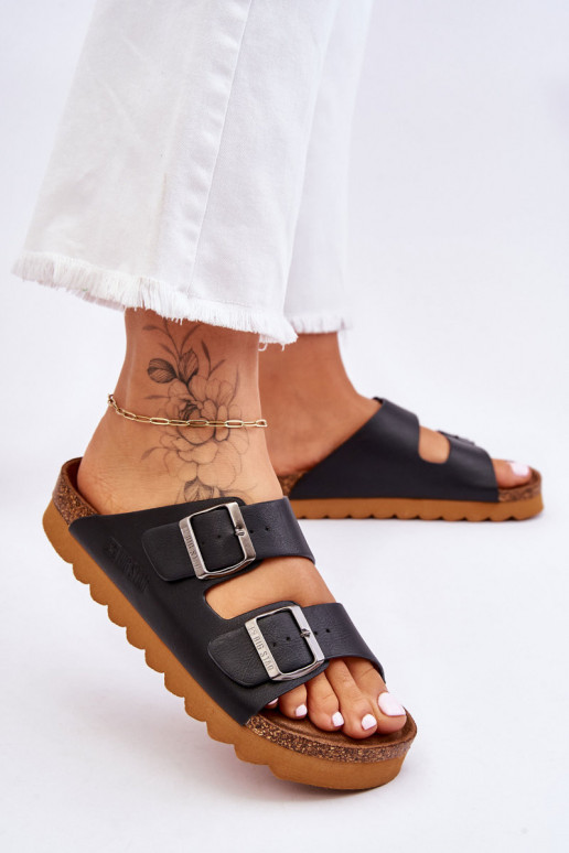 Chanclas clásicas para mujer Big Star LL274477 en color negro