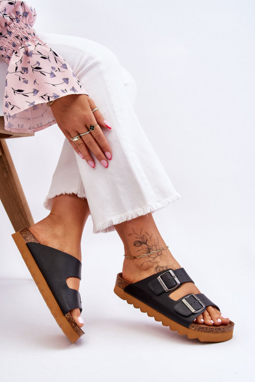 Chanclas clásicas para mujer Big Star LL274477 en color negro