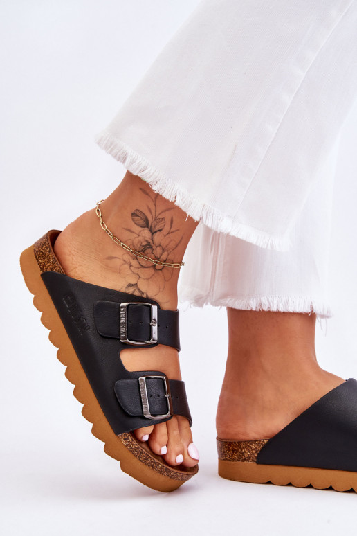 Chanclas clásicas para mujer Big Star LL274477 en color negro