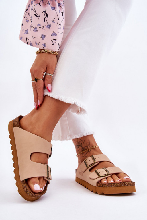 modelo clásico Femenino Zapatillas Big Star LL274478 beige