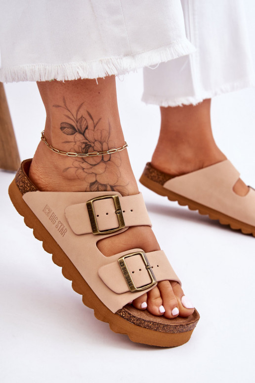 modelo clásico Femenino Zapatillas Big Star LL274478 beige