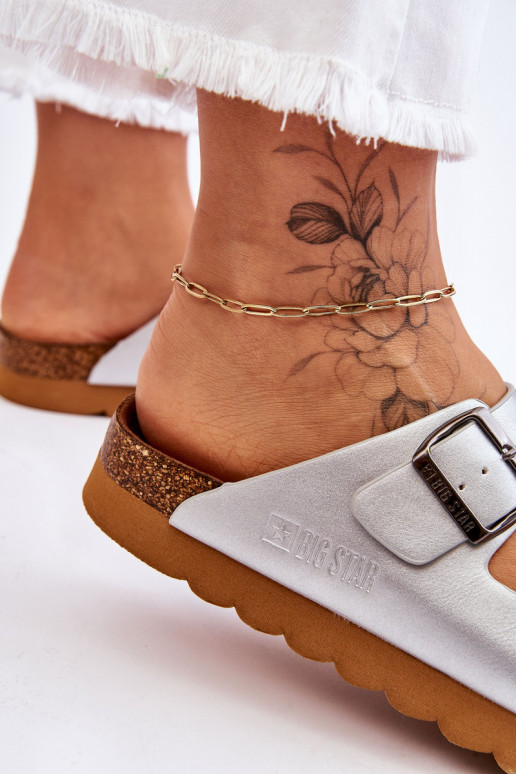 modelo clásico Femenino Zapatillas Big Star LL274476 color plata