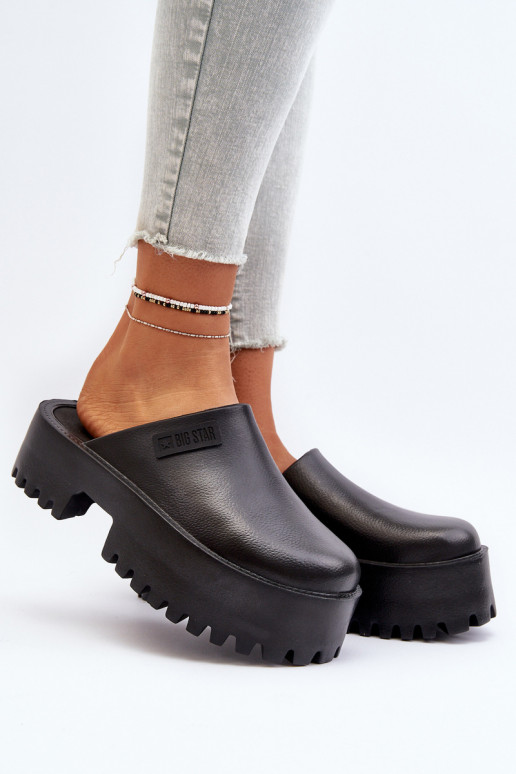 Femenino Zapatillas con suelas masivas de moda Big Star NN274014 de color negro