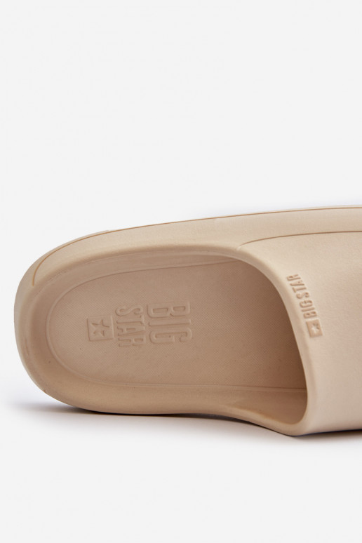 Chanclas de mujer Big Star NN274A040 en color arena