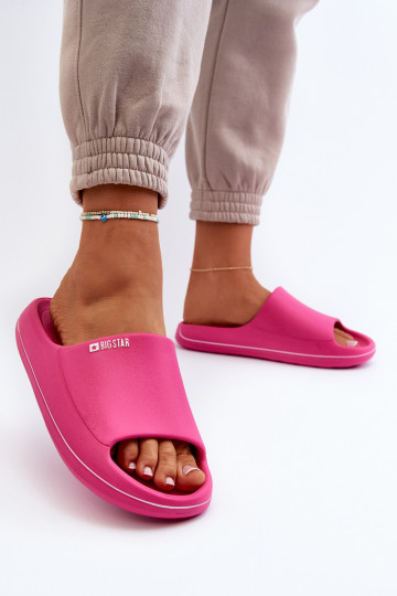 Chanclas de mujer Big Star NN274A041 en color rosa