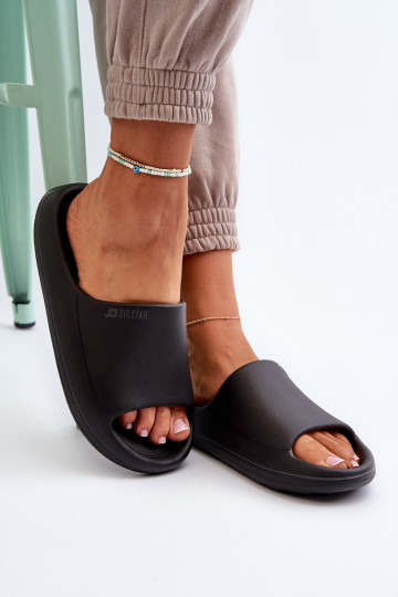 Chanclas de mujer Big Star NN274A042 en color negro 2