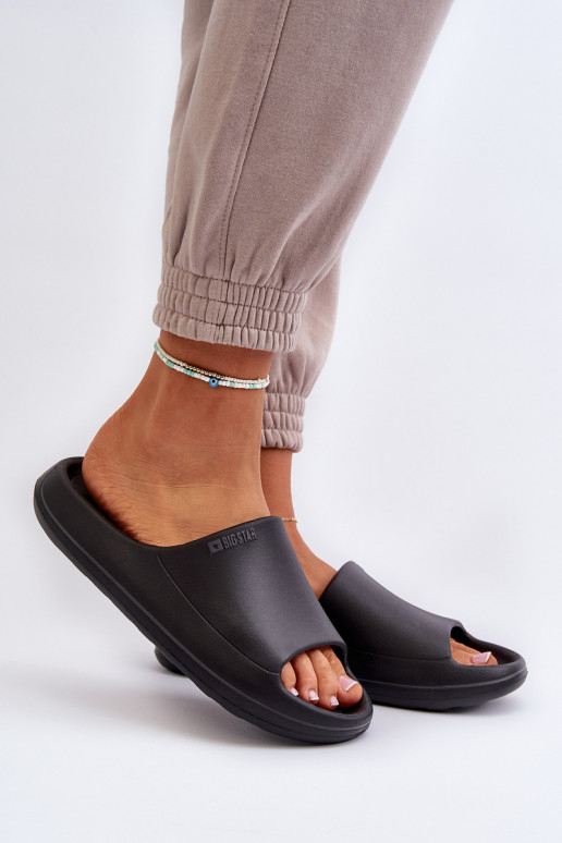 Chanclas de mujer Big Star NN274A042 en color negro