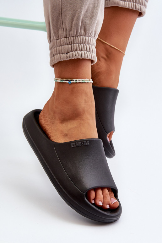 Chanclas de mujer Big Star NN274A042 en color negro