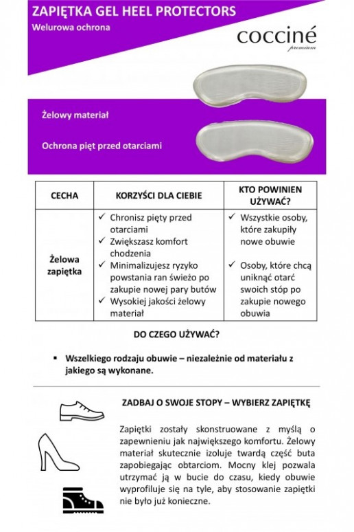 Protectores de talón de gel Coccine protectores de talón