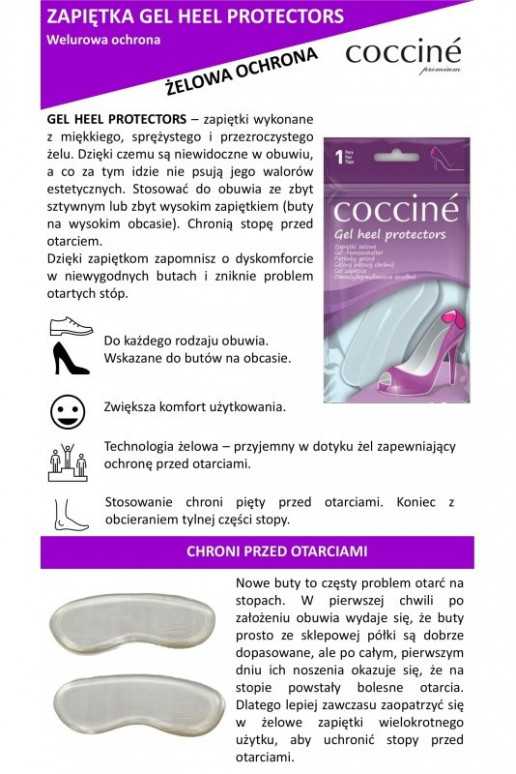 Protectores de talón de gel Coccine protectores de talón