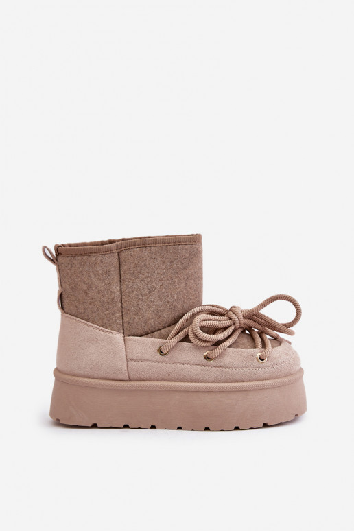 Botas de nieve con detalles elegantes... Botas de nieve con detalles elegantes...