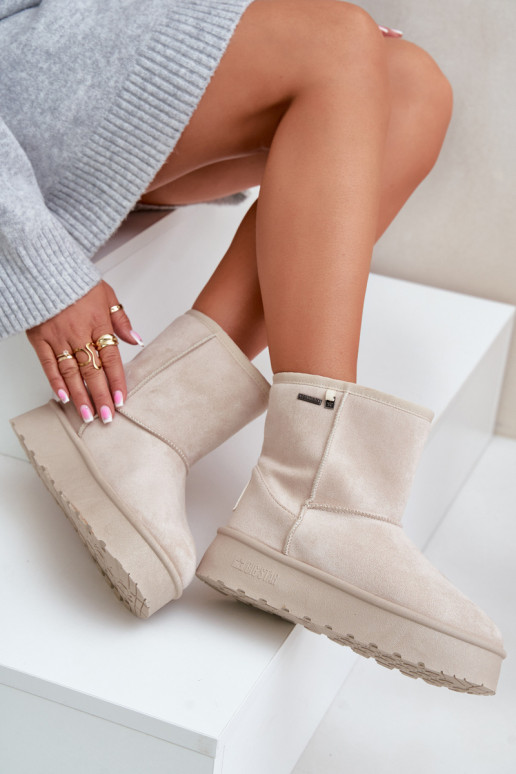 Botas de nieve altas con plataforma... Botas de nieve altas con plataforma...