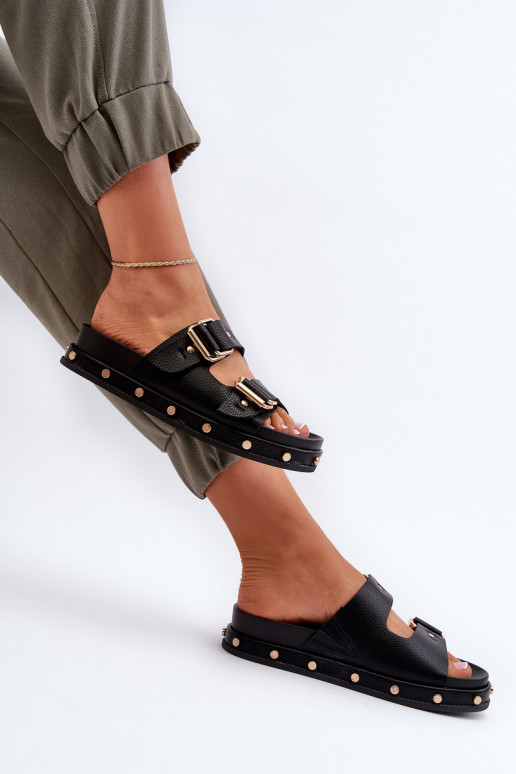 zapatillas de mujer con una plataforma Big Star NN27402 de color negro