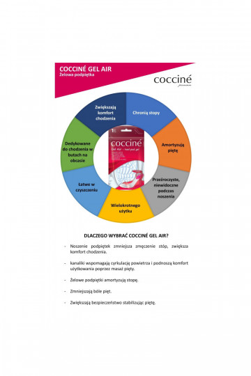 Coccine Plantillas de gel para zapatos. Gel Air 2