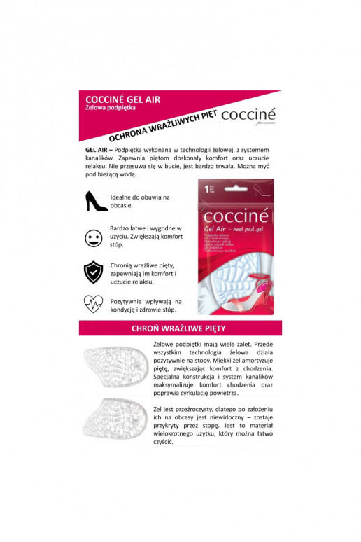 Coccine Plantillas de gel para zapatos. Gel Air